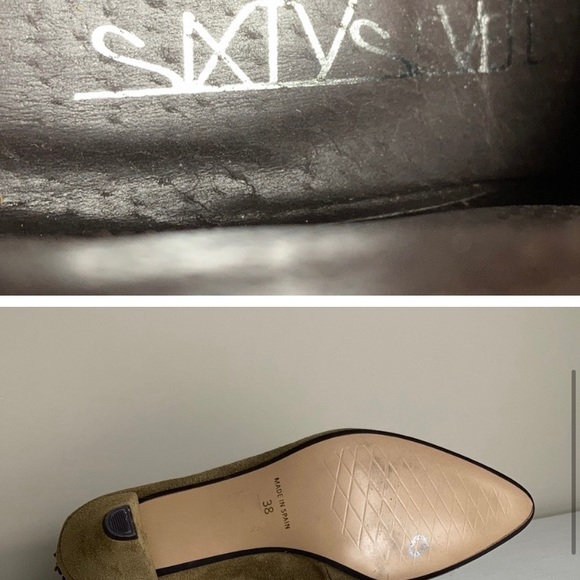 Sixtyseven Tan Suede Heeled Fringe Bohemian Lace Up Booties - Picture 5 of 6